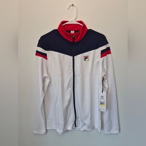 FILA Track Jacket Mens Full Zip  Medium NWT